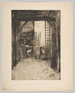 The Lime Burner, London, 1859 Drypoint etching 55.6 X 40.5 cm by James Abbott McNeill Whistler (1834-1903)