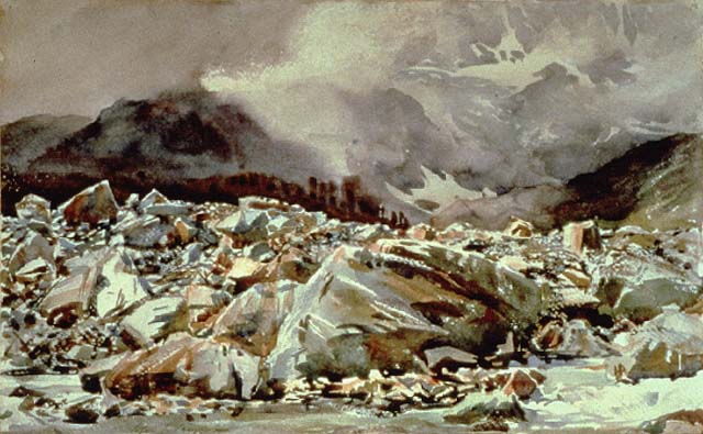 John Singer Sargent: Watercolors, Mountain Fire