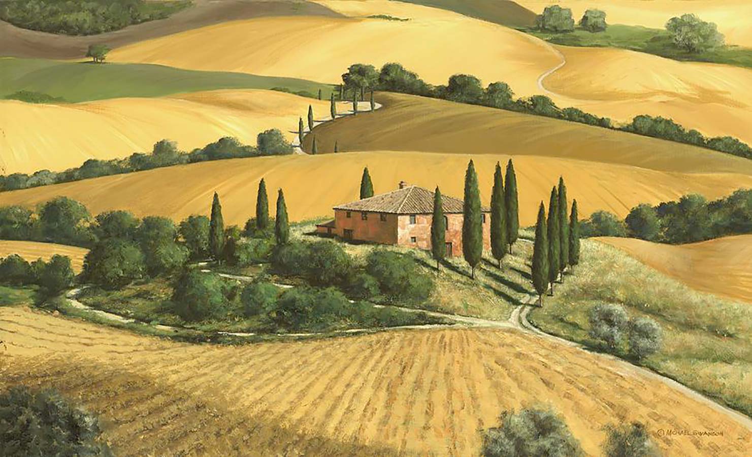 Тоскана прованский пейзаж
