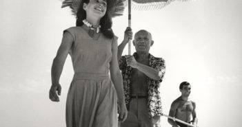pablo-picasso-with-francoise-gilot-and-nephew