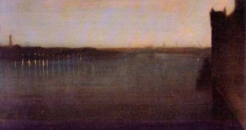 Nocturne-in-gray-and-gold,-Westminster-Bridge-by-James-Abbot-McNeill-Whistler