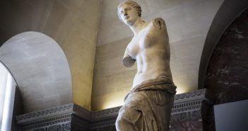 Venus de Milo, 101 BCE
marble sculpture
6 feet, 8 inches
by Alexandros