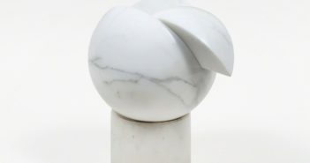 Sphère Tailèe, ca. 1970
marble sculpture
by Hanna Eshel (b. 1926)
