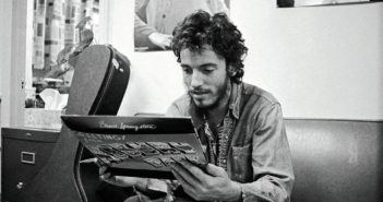 Bruce Springsteen and his debut album "Greetings From Asbury Park" in 1972. 
Art Maillet photo
