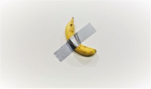 Comedian, 2019 banana and duct tape by Maurizio Cattelan (b. 1960)