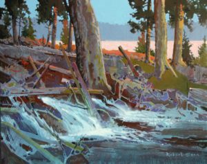 The Eternal Spring, Unnamed Creek, Lake of the Woods, Ontario, 2011 Acrylic on canvas 24 x 30 inches by Robert Genn (1936-2014) 