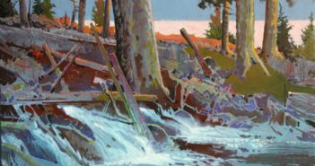 The Eternal Spring, Unnamed Creek, Lake of the Woods, Ontario, 2011 
Acrylic on canvas
24 x 30 inches
by Robert Genn (1936-2014)
