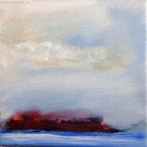 Tangalory Isles 2, 2017 oil on canvas 20 x 20 cm by Brian Crawford Young