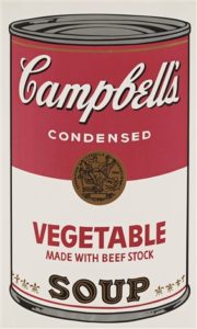 Vegetable with Beef Stock, 1968 Screen Print 35 x 23 inches Andy Warhol (1928–1987)