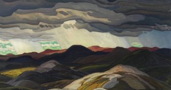 Snow Clouds, 1938
oil on masonite
96 x 121.4 cm
by Franklin Carmichael (1890 - 1945)