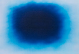 Breathing Blue, 2020 Digital print in colours, on 350gsm wove paper 11 4/5 × 16 1/2 inches by Anish Kapoor (b. 1954)