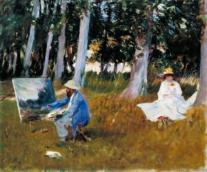 Claude Monet Painting by the Edge of a Wood, 1885 Oil on canvas 54 × 64.8 cm by John Singer Sargent 