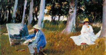 Claude Monet Painting by the Edge of a Wood, 1885 
Oil on canvas
54 × 64.8 cm
by John Singer Sargent