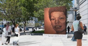 Rendering of a proposed monument to Maya Angelou
by Lava Thomas (b. 1958) 
Eren Hebert image