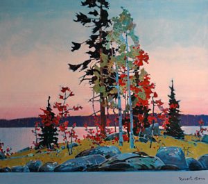 Lake of the Woods Classic, 2005 acrylic on canvas 36 x 40 inches by Robert Genn (1936-2014)
