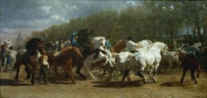 The Horse Fair, 1835–-55 Oil on canvas 96.25 × 199.5 inches by Rosa Bonheur (1822-1899)