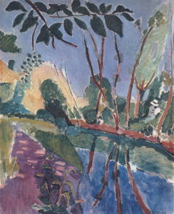 The Riverbank, 1907 Oil on canvas 146 x 11 cm by Henri Matisse