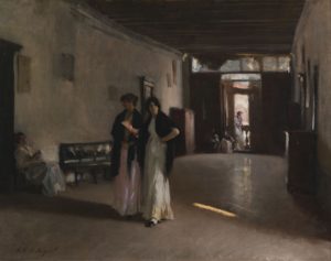 A venetian Interior, c. 1880-1882 Oil on canvas 49.8 x 60.7 cm by John Singer Sargent