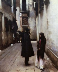 Venetian Street, c. 1880-1882 Oil on canvas by John Singer Sargent