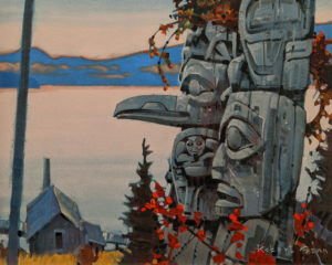 Visages of Haida Gwaii, c. 2000 Acrylic on canvas 16 x 20 inches by Robert Genn