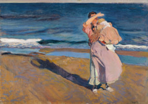 Fisherwoman with her Son, 1908 Oil on canvas 90.5 x 128.5 cm by Joaquín Sorolla y Bastida (1863-1923)