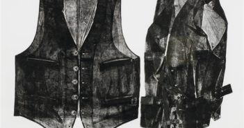 Two Vests, 1972
Etching on paper
24 x 32.5 inches
by Betty Roodish Goodwin (1923–2008)