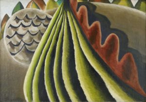 Fields of Grain as Seen from Train, 1931 Oil on canvas 24 x 34 1/8 inches by Arthur Dove