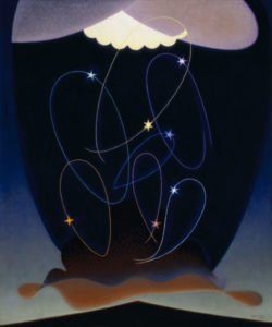 Orbits, 1934 Oil on canvas 36 1/4 by 30 inches by Agnes Pelton (1881-1961)