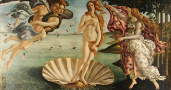 The Birth of Venus, c. 1484–1486 
Tempera on canvas
172.5 cm × 278.9 cm
by Sandro Boticelli (1445-1510)