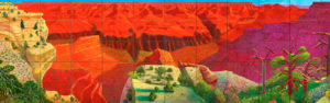 A Bigger Grand Canyon, 1998 Oil on 60 canvases 207.0 x 744.2 cm by David Hockney (b.1937)