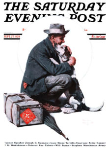 Saturday Evening Post cover, 1924 by Norman Rockwell