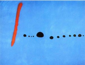 Blue II, 1961 Oil on canvas 355 cm x 270 cm by Joan Miro