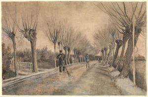 Road in Etten, 1881 Chalk, pencil, pastel, watercolor 39.4 x 57.8 cm by Vincent van Gogh