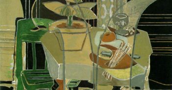 Interior with Palette, 1942
Oil on canvas
55 5/8 × 77 inches
by Georges Braque (1882-1963)
