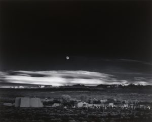 Moonrise, Hernandez, New Mexico, 1941 Gelatin silver print 15 3/4 × 19 1/2 inches by Ansel Adams (1902-1984) 