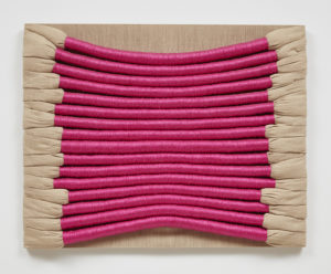 Cord Structure, 1976 Cotton and muslin 31 1/2 × 39 1/2 inches by Sheila Hicks