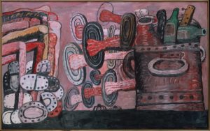 The Street, 1977 Oil on canvas 69 × 111 inches by Philip Guston