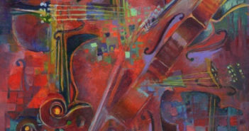 Violin Mashup
36" x 24" 
acrylic on canvas