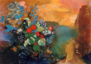 Ophelia Surrounded by Flowers, 1900-1905 Pastel on paper 64 x 91 cm by Odillon Redon