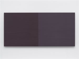 Brunt I, 1974 Acrylic on canvas 43.38 x 90.75 inches by Anne Truitt