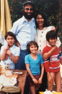 The Genn Family, c. 1980 James, Bob, Sara, Carol and Dave