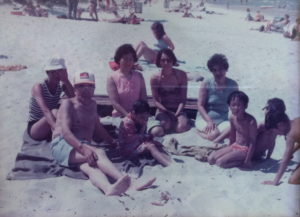 Winnipeg, c. 1977 L-R: Betty, Kohei, Sara, Atsuko, Carol, Kimie, Mark, James, Jeff 