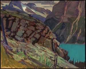 Lake O'Hara, 1930 Oil on cardboard 21.4 x 26.7 cm by J.E.H. MacDonald