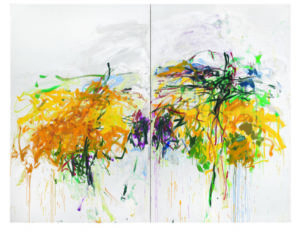 Untitled, 1992 Oil on canvas 110 1/4 x 142 inches by Joan Mitchell