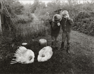 Barry and Dwayne, Danville 1969 Gelatin silver print 5 1/4 × 6 7/8 inches by Emmet Gowan