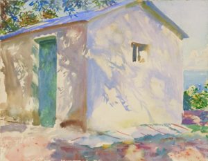 Corfu: Light and Shadows, 1909 Watercolor, with wax resist, over graphite 15 7/8 x 20 7/8 inches by John Singer Sargent