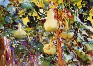 Gourds, 1908 Watercolor with graphite underdrawing 13 13/16 x 19 11/16 inches by John Singer Sargent
