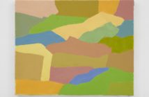 Untitled, 2014
Oil on canvas
12 13/16 × 15 13/16 inches 
32.6 × 40.1 cm
by Etel Adnan