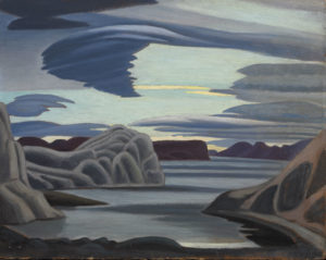 Lake Harbour, South Shore, Baffin Island, Morning, 1930 Oil on beaverboard 11 7⁄8 × 15 1/16 inches by Lawren Harris