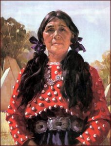 The Chief's Wife, 1984 Oil on canvas by Bettina Steinke (1913 - 1999)